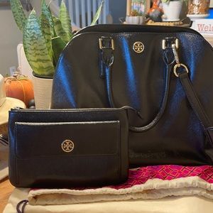 Tory Burch hand bag and wallet